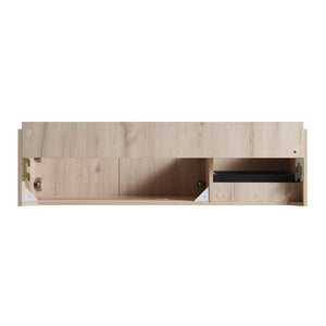 English Elm 48" Muri White Oak Plywood Bathroom Cabinet with Soft Close Doors and Drawer W2615P322670