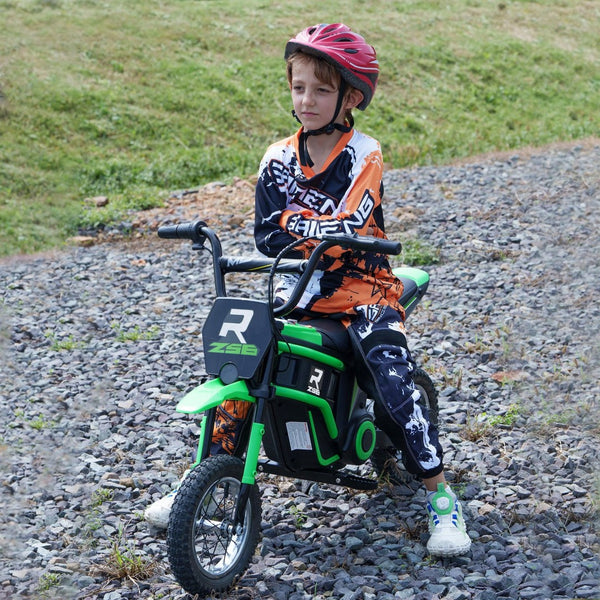 English Elm Aosom 12v Electric Kids Ride on Utv with Remote Control Suspension and Music System Green W2225P229307