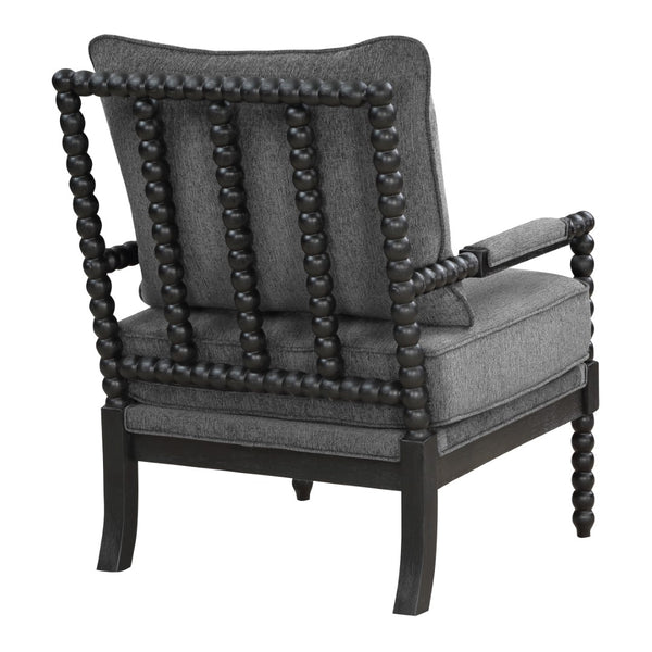 OSP Home Furnishings Eliza Spindle Chair Charcoal