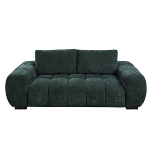 English Elm Ferrand Green Chenille 2PC Sofa & Loveseat Set — Pocket Coil Seats, Wooden Frame, Stylish Comfort B2726S00365