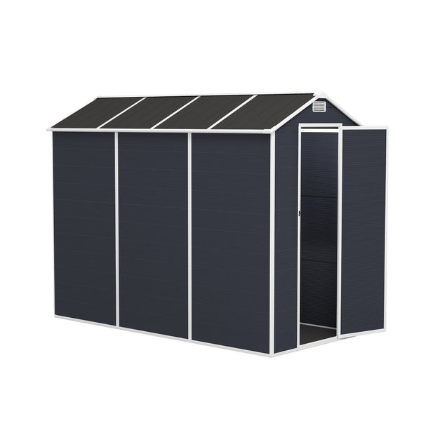 English Elm Campcraft Outdoor Resin Storage Shed with Hd Windows Uv Resistant Polypropylene Build W1598S00027