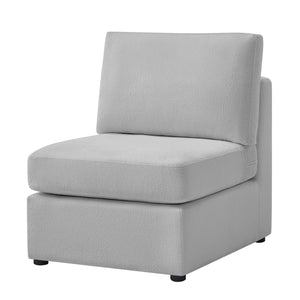 English Elm Chauncy Armless Chair - Gray Performance Upholstery, Durable Comfort For Modern Living Spaces B050P410803
