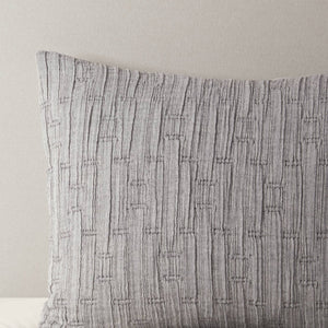 English Elm 3 Piece Oversized Comforter Set Full/Queen - Cotton Blend Face, Plush Polyester Fill, Hotel-Style Cozy Grey 23.62 L x 22.83 W x 12.99 H B035P280374