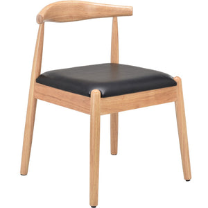 English Elm Weave Dining Chairs Set Of 2 - Mid-Century Modern Oak Frame, Handwoven Seat For Stylish Comfort T3623P371953-GIGA