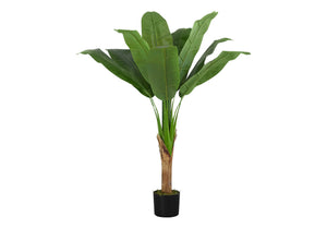 English Elm Artificial Eucalyptus Floor Plant 44" Tall in Sleek Black Pot with 1440 Lifelike Leaves, No Care Needed Green 52 L x 8 W x 8 H B2710P220052
