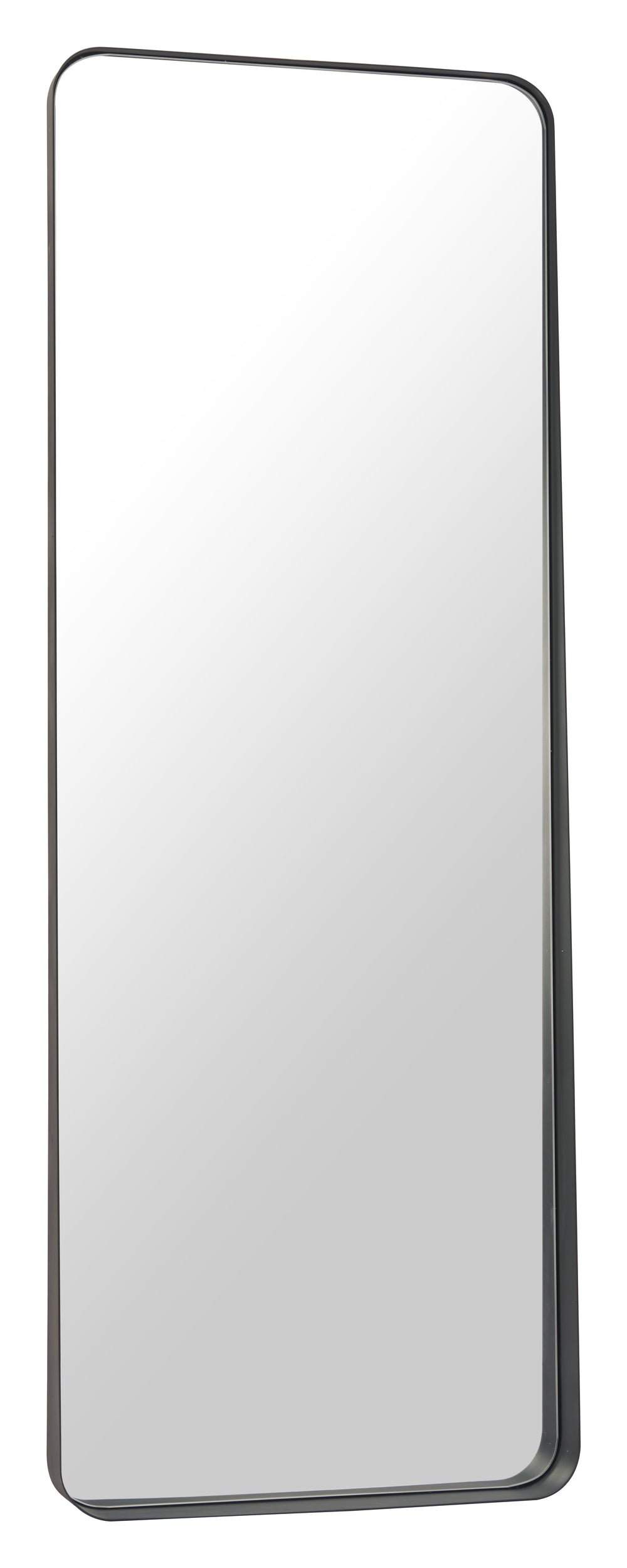 Zuo Modern Riga Mirror - Stylish Floor Mirror With Sleek Steel Frame For Modern Home Decor Elegance And Utility Black Steel,Mdf,Glass 110316-zuo-modern