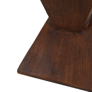 English Elm Christopher Knight Home® - TESS Modern Side Table with Sculptural Hourglass Design, Hand-Finished Accent for Indoor/Patio Spaces Dark Brown N770P341402D