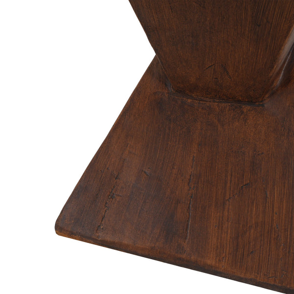 English Elm Christopher Knight Home® - TESS Modern Side Table with Sculptural Hourglass Design, Hand-Finished Accent for Indoor/Patio Spaces Dark Brown N770P341402D