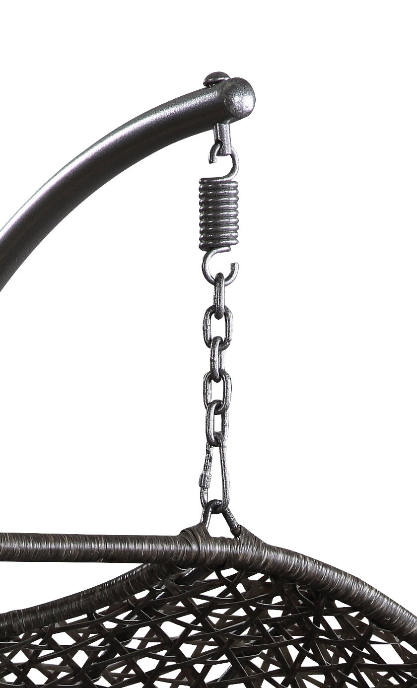 English Elm Patio Wicker Swing Chair Seat Replacement Black – Hanging Chair Seat & Pole Parts, OEM 45084BSK Durable B2726P279717