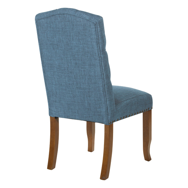 OSP Home Furnishings Jessica Tufted Dining Chair Navy