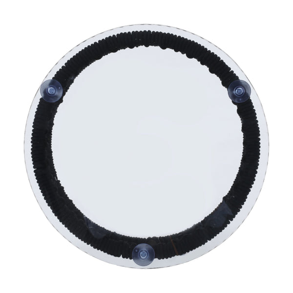 English Elm Christopher Knight Home® - MOONSTONE Modern Woven Rope Side Table with Tempered Glass Top, Black Iron Frame, Handcrafted Durable Chic 67842.00BLK