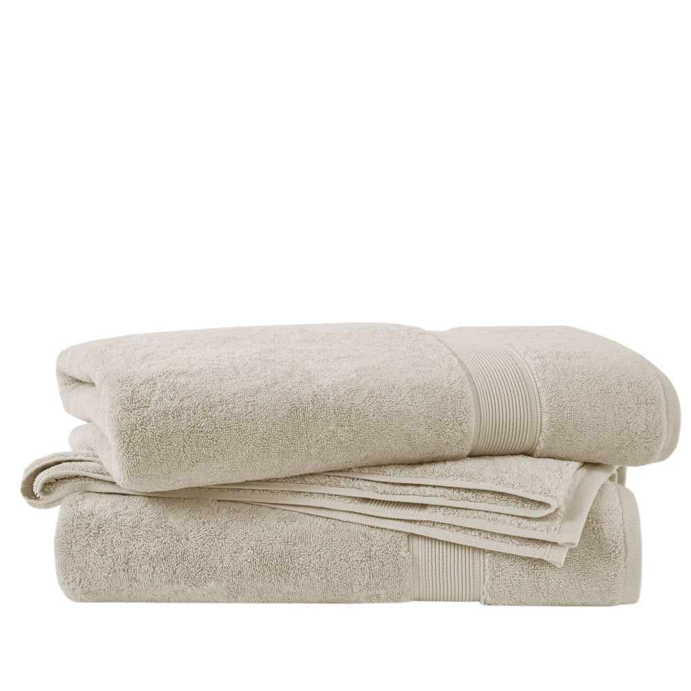 JLA Home Madison Park Signature - Ultra-Soft spa-quality 100% cotton towel set with 800 GSM plushness, antimicrobial finish, Oeko-Tex certified Natural MPS73-462