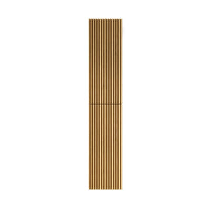 English Elm Boi Tall Narrow Wall Mounted Oak Veneer Cabinet with Soft Close Doors for Bathrooms W2615S00536