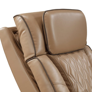 English Elm Fortuner Power Reclining Set with Led Lighting Massage and Faux Leather Seating B009S02223