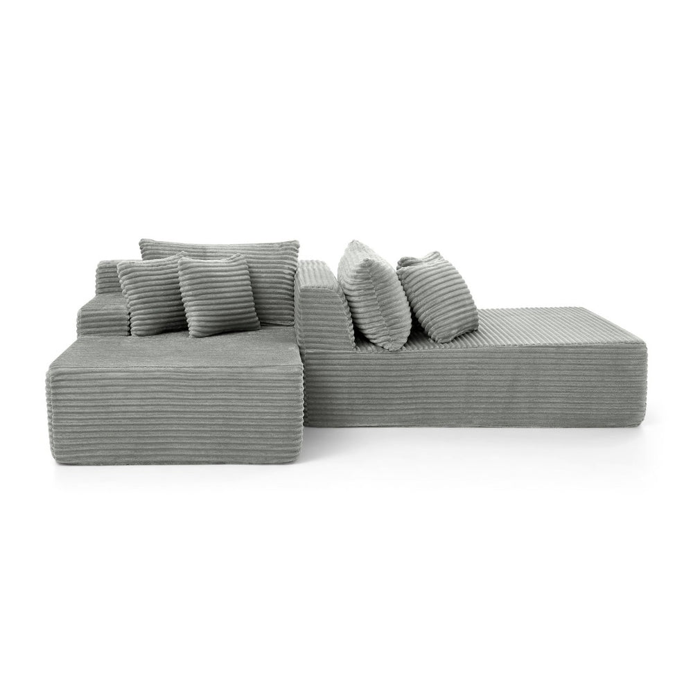 English Elm Two-Seater Lazy Sofa Lounge Chair - Plush Velvet, No Assembly, Modern Design For Living Rooms & Bedrooms W487S00381-GIGA