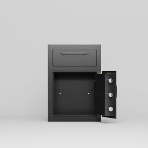 English Elm Digital Wall Hidden Safe Flat with Electronic Keypad Lock, Heavy Steel In-Wall Security Safe for Valuables and Documents Black W396P195544