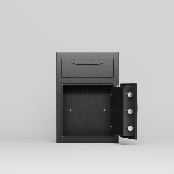English Elm Digital Wall Hidden Safe Flat with Electronic Keypad Lock, Heavy Steel In-Wall Security Safe for Valuables and Documents Black W396P195544