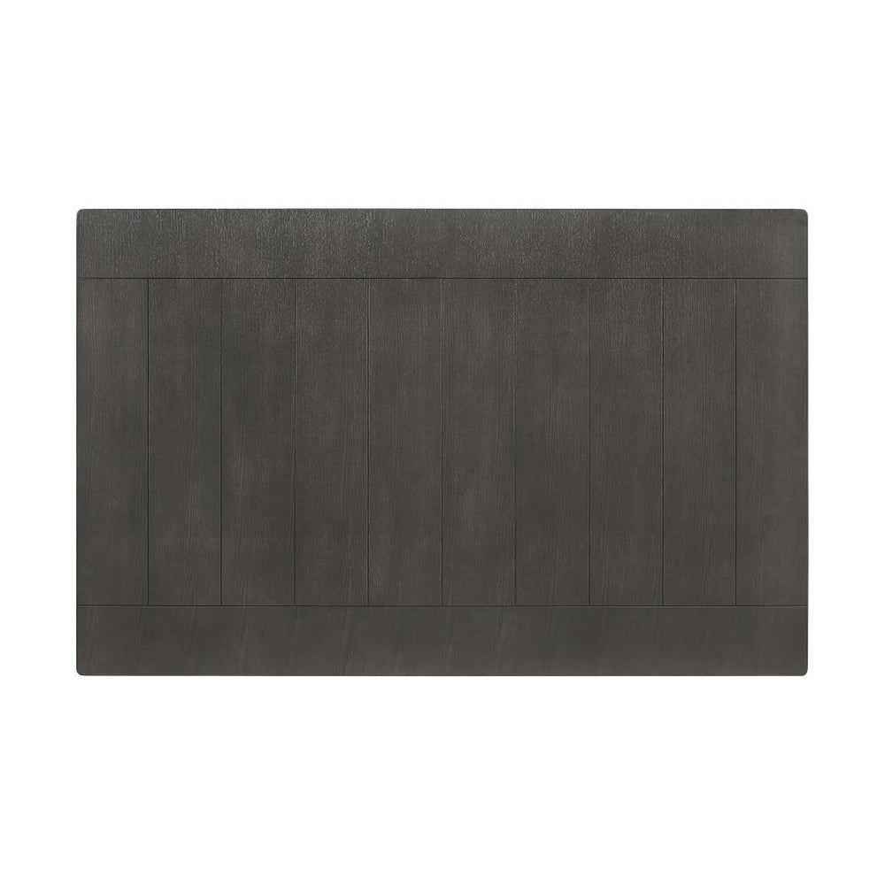 English Elm Rectangular 66-inch Rubberwood Dining Table with Plank Top, Oak Veneer Finish, Sturdy Rustic Design B016P368665