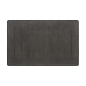 English Elm Rectangular 66-inch Rubberwood Dining Table with Plank Top, Oak Veneer Finish, Sturdy Rustic Design B016P368665