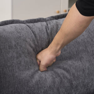 English Elm 123*55" Modern U-Shaped Sleeper Sofa with Double Chaise, Console, Cupholders & USB Ports, Grey W3401S00002