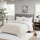 Madison Park Arctic Casual Fur Down Alternative Comforter Mini Set BASI10-0255 Ivory