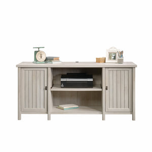 English Elm Credenza, Versatile Gray Finish With Ample Storage For Living Rooms, Home Offices & Entryways B356P402696