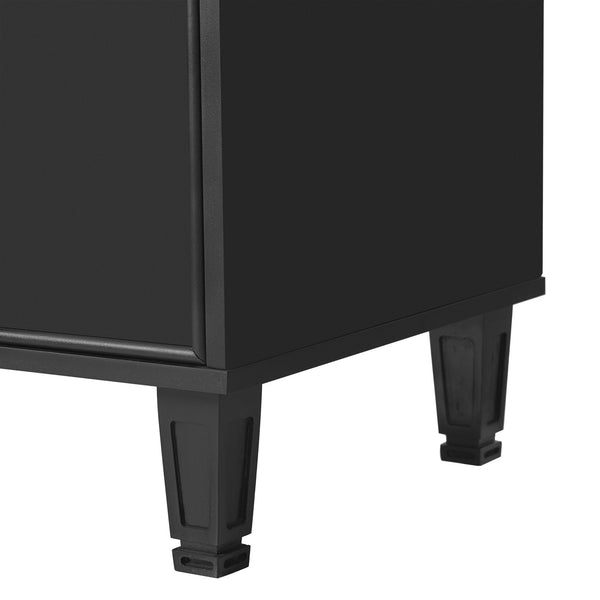 English Elm Christopher Knight Home® - 24" Bathroom Vanity with Ceramic Sink, Solid Wood Frame, Soft-Close Drawers & Ample Storage Appeal Black N759P269734B