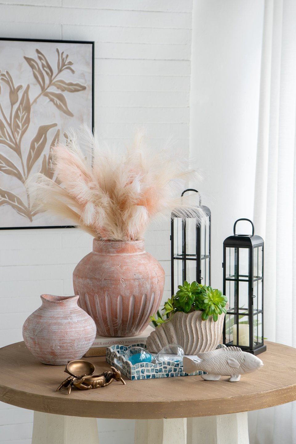 English Elm 11.5x7x7" Nautilus Shell Planter in Textured Sandy Beige — Coastal Conch Design for Succulents, Herbs, Décor W2078P334252