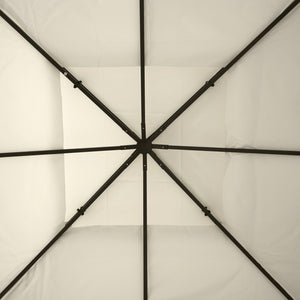 English Elm Outsunny Two Tier Vented Gazebo Replacement Canopy Uv Resistant Polyester Cover Cream W2225P174269