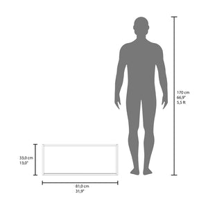 English Elm Wall Cabinet Bliss White Wall-Mounted Storage with Sliding Doors, 55 lb Capacity, Sleek Office Organizer B092P245923