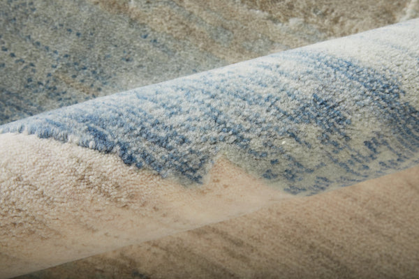 Feizy Rugs Jaxson Contemporary Wool & Nylon Rug With Hand-carved Details For A Luxurious And Artistic Touch Blue,Ivory,Gray Wool,Nylon Jxn39pxfblumltp00