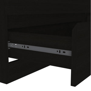English Elm Seul Six Drawer Double Dresser Superior Top — 60.4" Wide Spacious Surface, Smooth All-Metal Rails, Sleek Design Black 36 L x 24 W x 6 H B128S00115