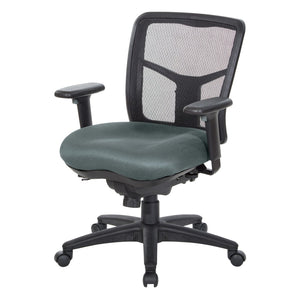 OSP Home Furnishings Progrid® Ergonomic Mid Back Mesh Office Chair with Lumbar Support and Pneumatic Height Adjust 92893-2M