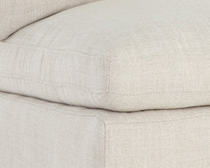 Sunpan GLENROSE Elegant Wheeled Dining Chair in Effie Linen - Luxurious Comfort with Easy Mobility & Style 107449V