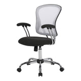 OSP Home Furnishings Gianna Task Chair White/Linen Black