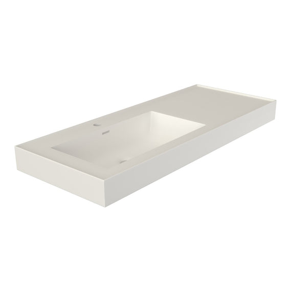 English Elm Inner White Solid Surface Basin with Matte Black Exterior for Modern Bathrooms T3785P491209