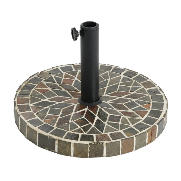 ceramic patio umbrella stand Wdwlbsm Base Stands, 3 in 1 Multifunctional Outdoor Umbrella Holder, In Ground Umbrella Base with Ground Spike Fixing,Parasol Base Mount for Concrete,Lawns,Granite : Patio, Lawn & Garden integrated tabletop surface offers convenient placement for drinks snacks and decorative items Umbrella stand Shades of blue