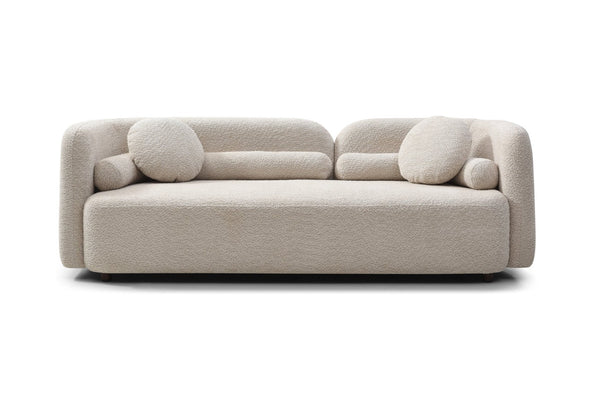 English Elm C32508, Japandi Boucle Sofa Set with Accent Chair Low Profile Cloud Seating W2664S00067