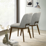 English Elm Ashcroft Furniture - Blake Light Grey Fabric Dining Chair (Set Of 2)