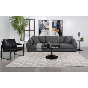 English Elm Wakefield Slipper Accent Chair Armless Foam Seat with Lumbar Pillow Modern Decor B062P451728