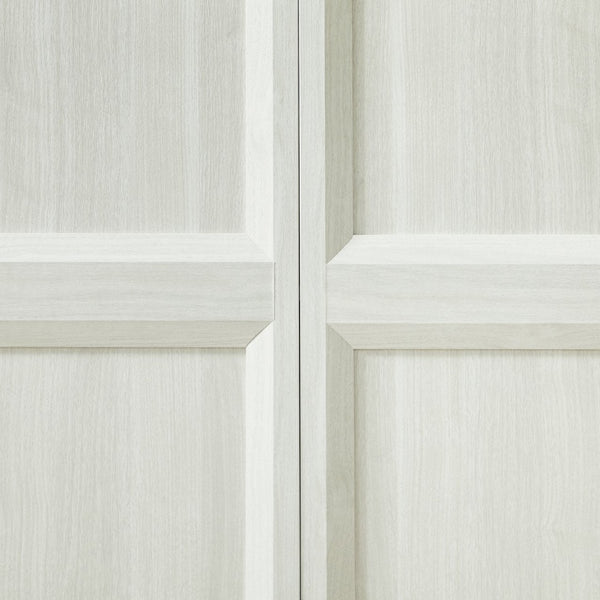 English Elm 67'' Scandinavian Oak Sideboard with Touch Latch Doors Soft Close Hinges Living Room Storage Light Gray W1820P420818