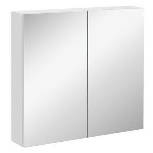 English Elm Bathroom Steel Frame Double Door Mirrored Medicine Cabinet with Three Interior Shelves T3971P387538