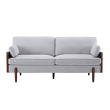 Christopher Knight Home® - Noble House - Mid-Century Modern Sofa- Light Smoke Gray