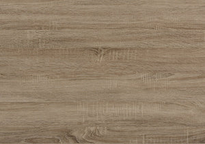 English Elm Table 3-Piece Set with Reclaimed-Look Laminate Tops and Sleek Metal Frame for Modern Living Rooms taupe 48 L x 24 W x 4 H B2710P219975