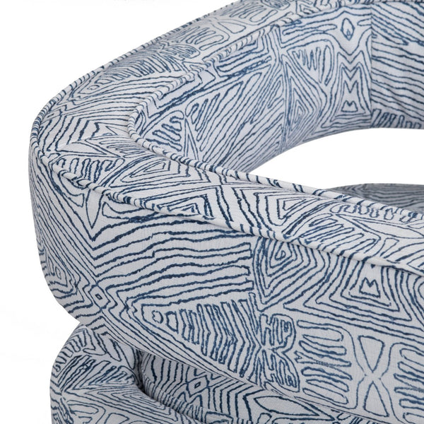 Crestview Collection Contemporary Accent Chair – Chic & Cozy Living Room Furniture With Plush Foam Comfort & Style Blue Polyester Cvfzr6155