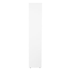 OSP Home Furnishings 36wx12dx60h 4-shelf Laminate Bookcase with Adjustable Shelves for Office or Home Library White LBC361260-WHT