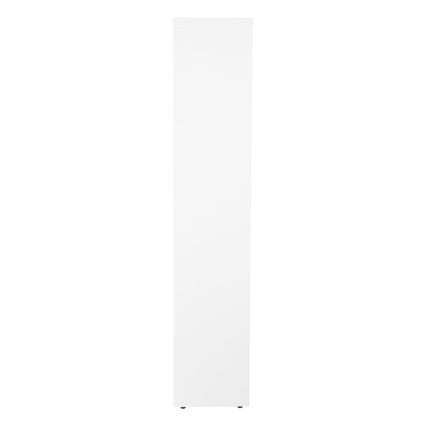 OSP Home Furnishings 36wx12dx60h 4-shelf Laminate Bookcase with Adjustable Shelves for Office or Home Library White LBC361260-WHT