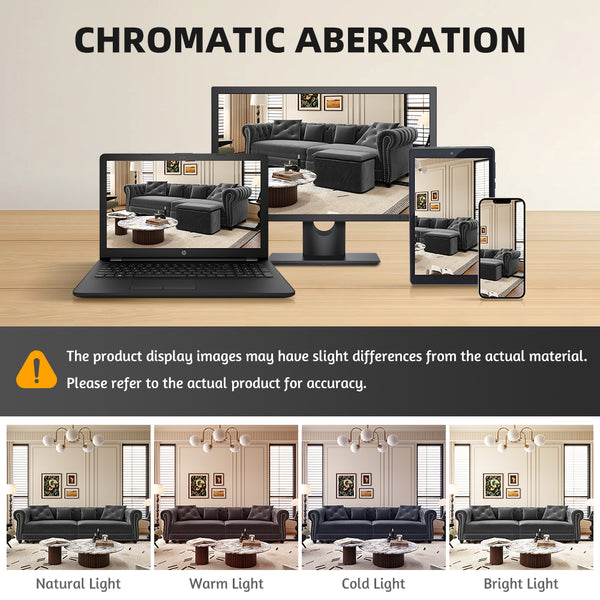 English Elm Chesterfield 3-In-1 Convertible Sofa Bed, Grey Velvet Tufted Sleeper With Ottoman & Pillows, Luxurious Design W1885S00173