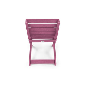English Elm Grandcourt Recycled Hdpe Outdoor Folding Chair with Marine Grade Hardware for Patio Use Burgundy B2745P409674