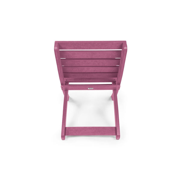 English Elm Grandcourt Recycled Hdpe Outdoor Folding Chair with Marine Grade Hardware for Patio Use Burgundy B2745P409674